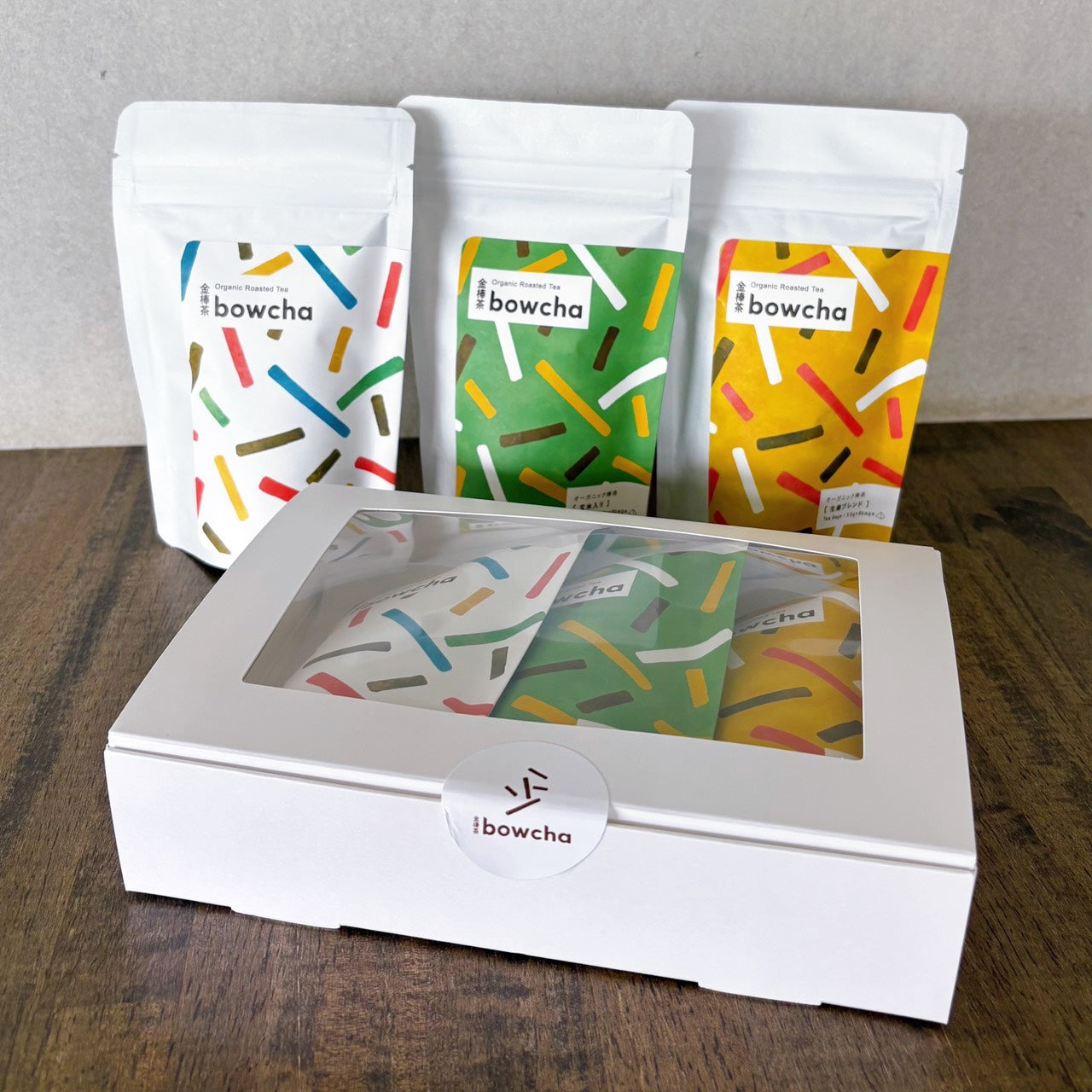 金棒茶『bowcha』3個入りギフトセット